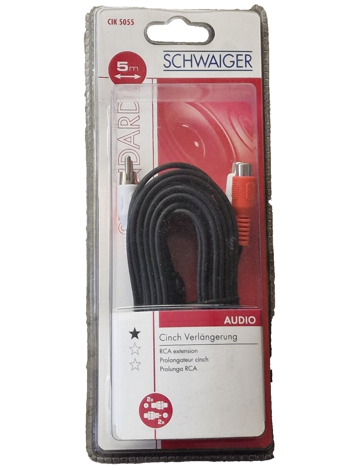 Schwaiger CIK 5055 Cinch Verlängerung 5 Meter